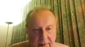 Grandpa Strokes on Webcam