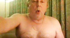 Grandpa Strokes on Webcam