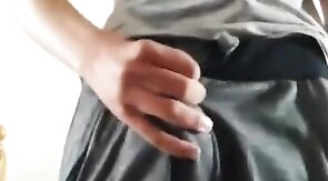 Hungarian Stud Strokes His Big Cock