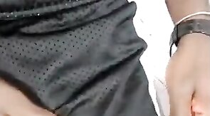 Big-Headed Black Cock in Shorts