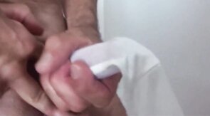 Satin Panties Handjob by Horny Amateur Crossdresser Hofreedo