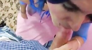 Crossdresser Deepthroats a Big Cock