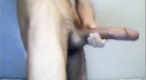 Twink's Huge Cock on Webcam