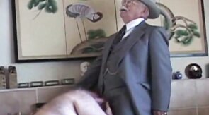 Mature Gay Grandpas Sucking and Handjob