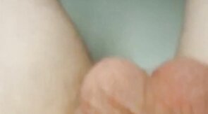 Twink Plays With His Small Uncut Cock on Webcam