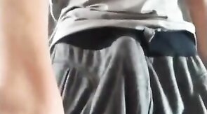 Hungarian Stud Strokes His Big Cock