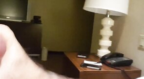 Hairy Bear Jerks Off in a Hotel Room and Cums Hard
