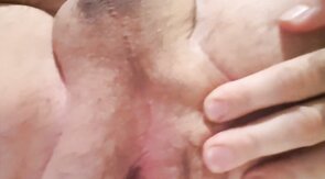 Hairy Bear Jerks Off in a Hotel Room and Cums Hard