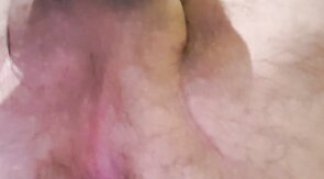 Hairy Bear Jerks Off in a Hotel Room and Cums Hard