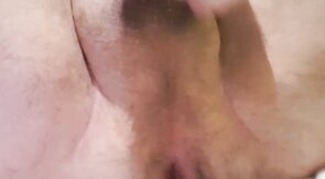 Hairy Bear Jerks Off in a Hotel Room and Cums Hard