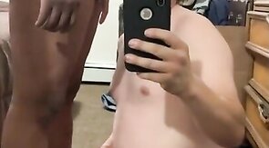 Trailer Trash Fag Sucks BBC