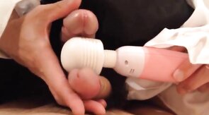 2 Asian Crossdressers Play with Sex Toys and Cum Hard