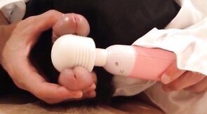 2 Asian Crossdressers Play with Sex Toys and Cum Hard