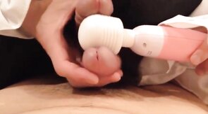 2 Asian Crossdressers Play with Sex Toys and Cum Hard