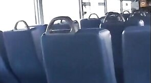 Bus Masturbation: Amateur Cum Shot