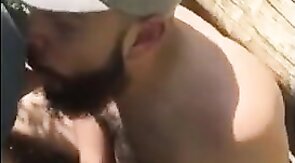 Fat Bear's Outdoor Blowjob Adventure