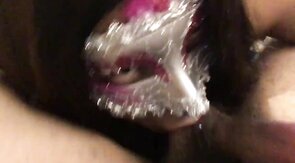 Older Latin Top Breeds Crossdresser at a Motel