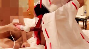 Cosplaying Asian CD Masturbates