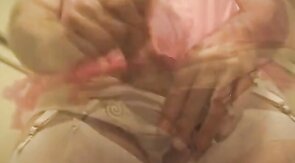 Cum Drops Keep Falling on Dyanne JO's 20-garter Girdle