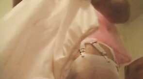 Cum Drops Keep Falling on Dyanne JO's 20-garter Girdle