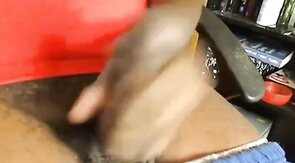 Huge Black Cock Mushroom Head Cream