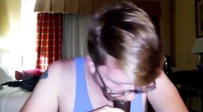 Big Black Cock Gets Serviced by a Hungry White Mouth