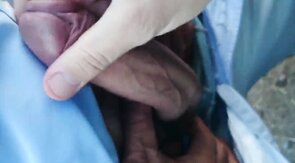 Big Dick Outdoor Handjob