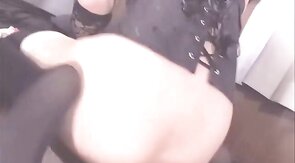 Asian Crossdresser Plays with Huge Toy