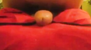 Skinny Twink's Thick Cum Orgasm While Humping a Towel