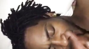 Black Amateur Takes Big Cock, Gets Facial