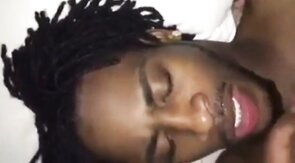 Black Amateur Takes Big Cock, Gets Facial