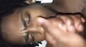 Black Amateur Takes Big Cock, Gets Facial