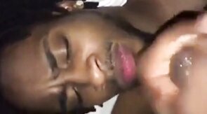 Black Amateur Takes Big Cock, Gets Facial