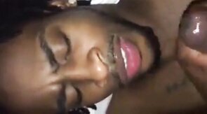 Black Amateur Takes Big Cock, Gets Facial