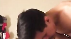 Big-Cock Twink Riding His Daddy