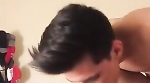 Big-Cock Twink Riding His Daddy