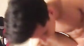 Big-Cock Twink Riding His Daddy