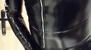Black PVC, Nylons & Plastic Wrap - Gay BDSM Fun