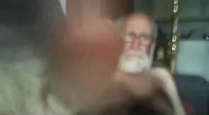 Grandpa Stroking on Webcam