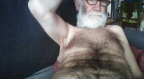 Grandpa Stroking on Webcam