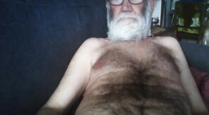 Grandpa Stroking on Webcam