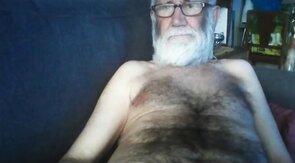 Grandpa Stroking on Webcam