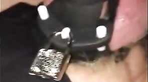 Big Black Cock Dominates White Sub in Chastity