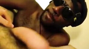 Black Stud Sucks Big White Cock