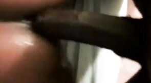 Big Black Cock Bareback Amateur Gapes on Huge Dick