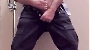 Bearded Daddy Jacks Off at Work