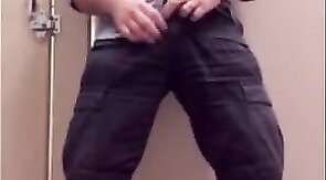 Bearded Daddy Jacks Off at Work