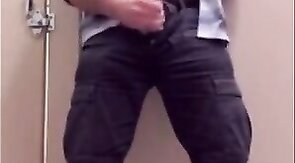 Bearded Daddy Jacks Off at Work