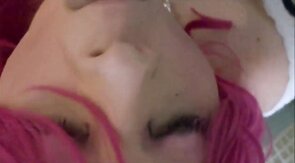 Slutty Crossdresser Sucks Small Cock