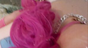 Slutty Crossdresser Sucks Small Cock